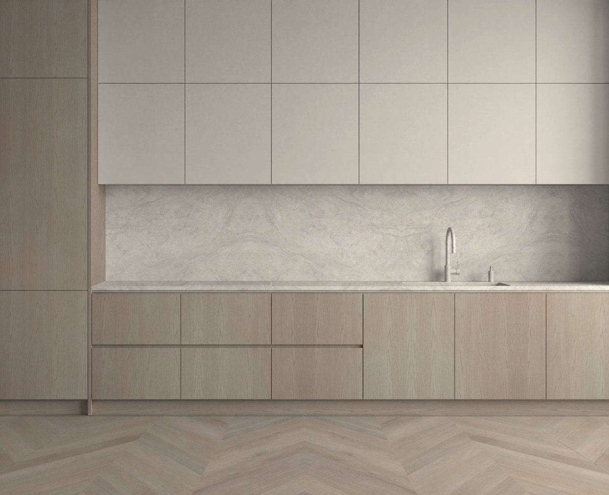Virtuvė su Lorreto Italian Stone: Ramus